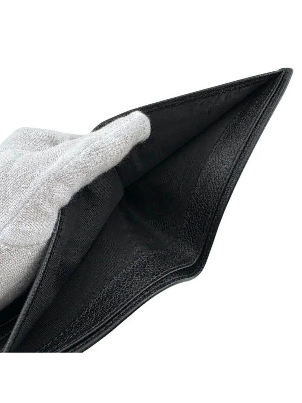 Prada Saffiano Leather Bifold Wallet Black